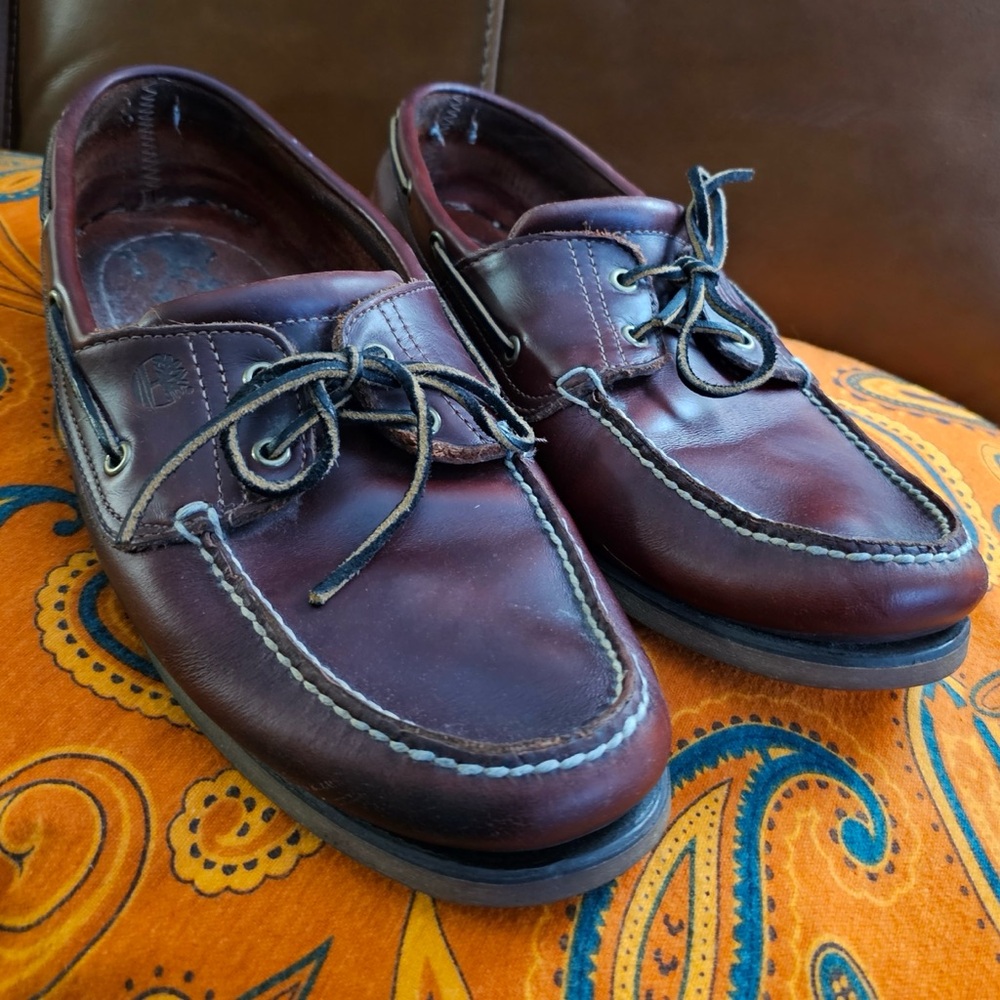 Timberland Men's Classic 2-Eye Boat Shoe, full grain leather, size 14